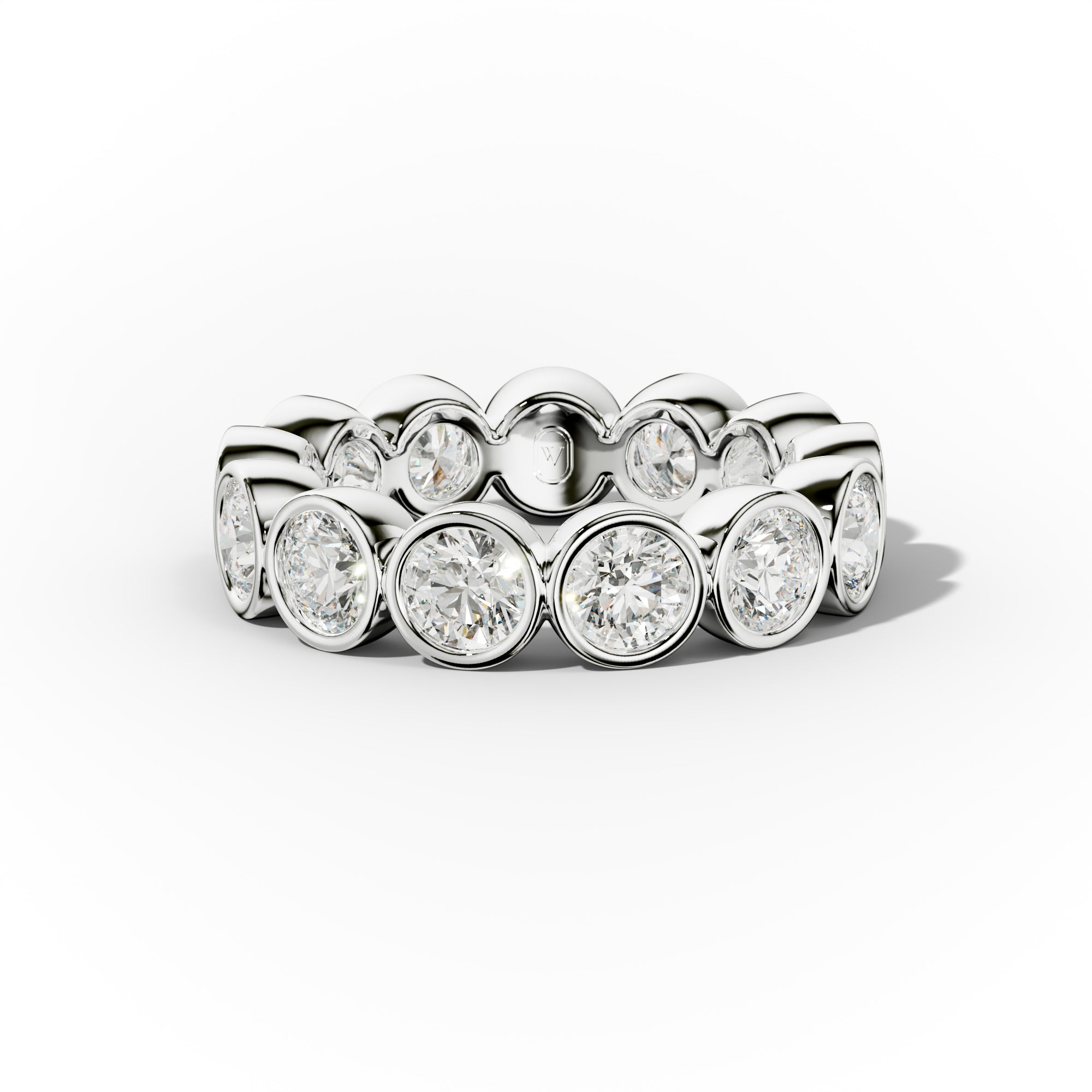 3.0 Carat Bezel Set Round Diamond Eternity Band